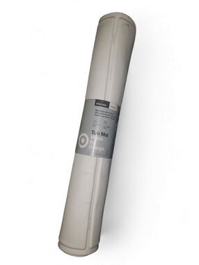 Extra Long Tub Mat -Design White